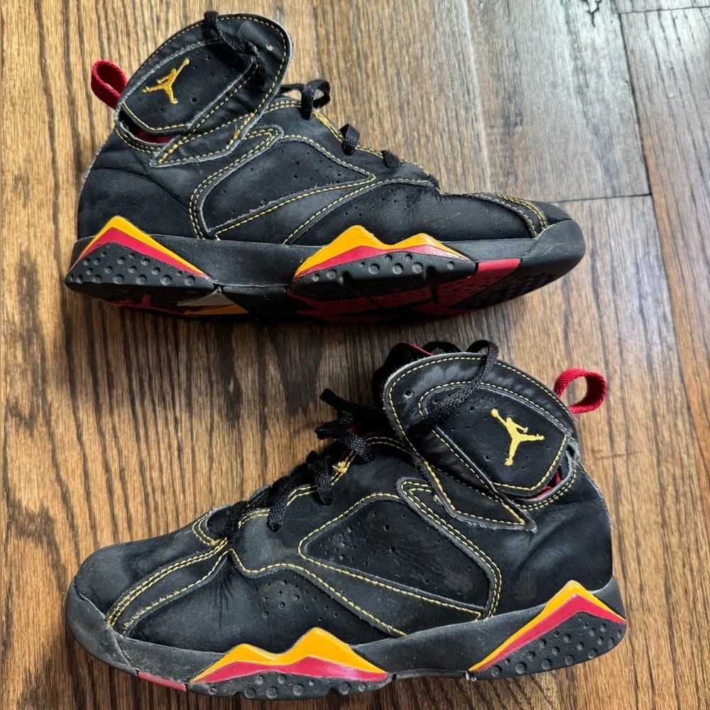 Air Jordan 7 Retro 'Citrus' US Basketball Sneakers, 1.5 Youth
